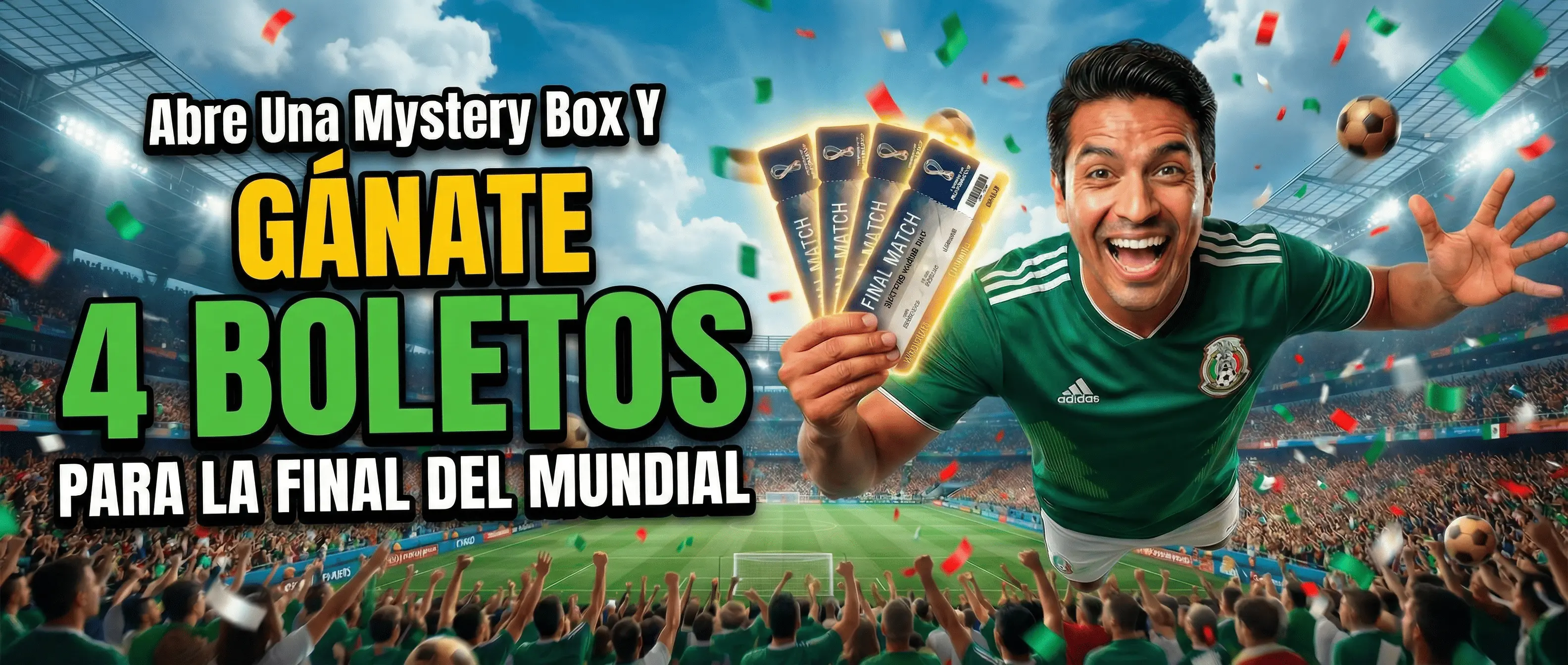 Abre una Caja Misteriosa y gánate boletos para la final del Mundial